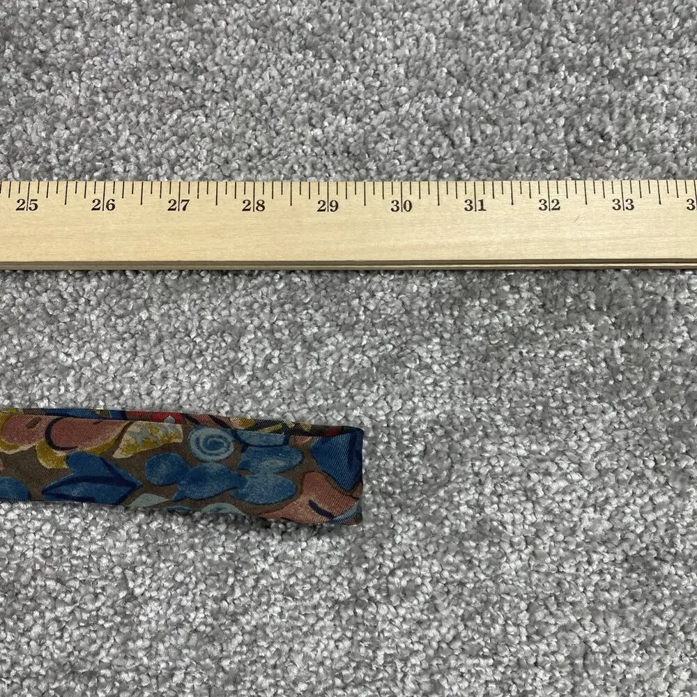 Ermenegildo Zegna Tie Silk Floral Multicolor Artsy Made in Italy Vintage‎